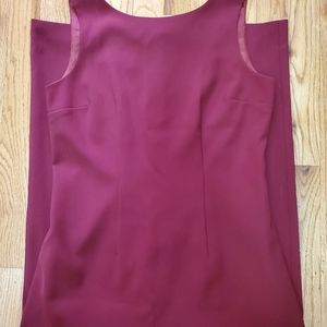 Burgundy dress